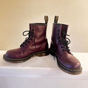Dr. Martens 1460 Dark Red Leather Boots 8